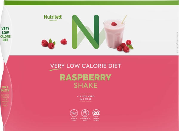 Nutrilett VLCD Raspberry Shake meal replacement shake, 35 g, 20-PACK | Sport & Träning - Tillbehör | GameStuff