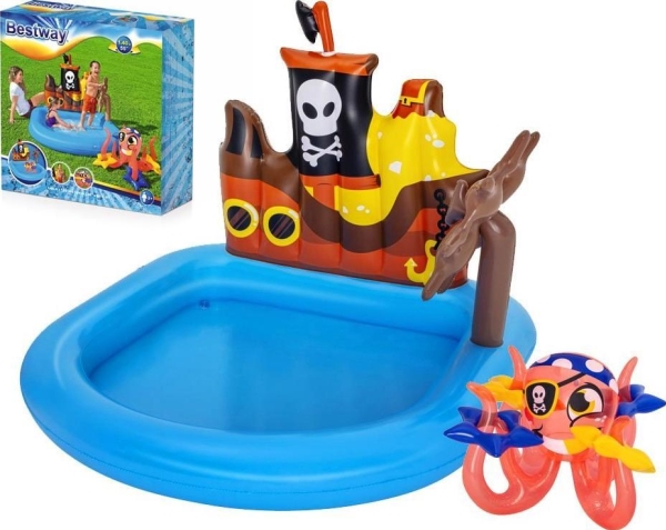 Bestway Planschbecken “Tug Boat Play Pool”, 84 L, 2 Jahr(E), Vinyl, Mehrfarbig