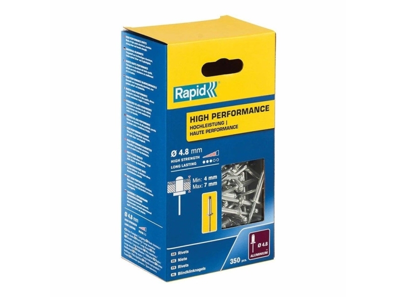 Verstärkte Nieten O4.8 10Mm Alu 350Pcs Box