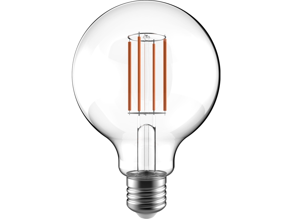 Airam Led G95 -Lamppu, E27, 3000K, 470Lm, Kirkaskupuinen