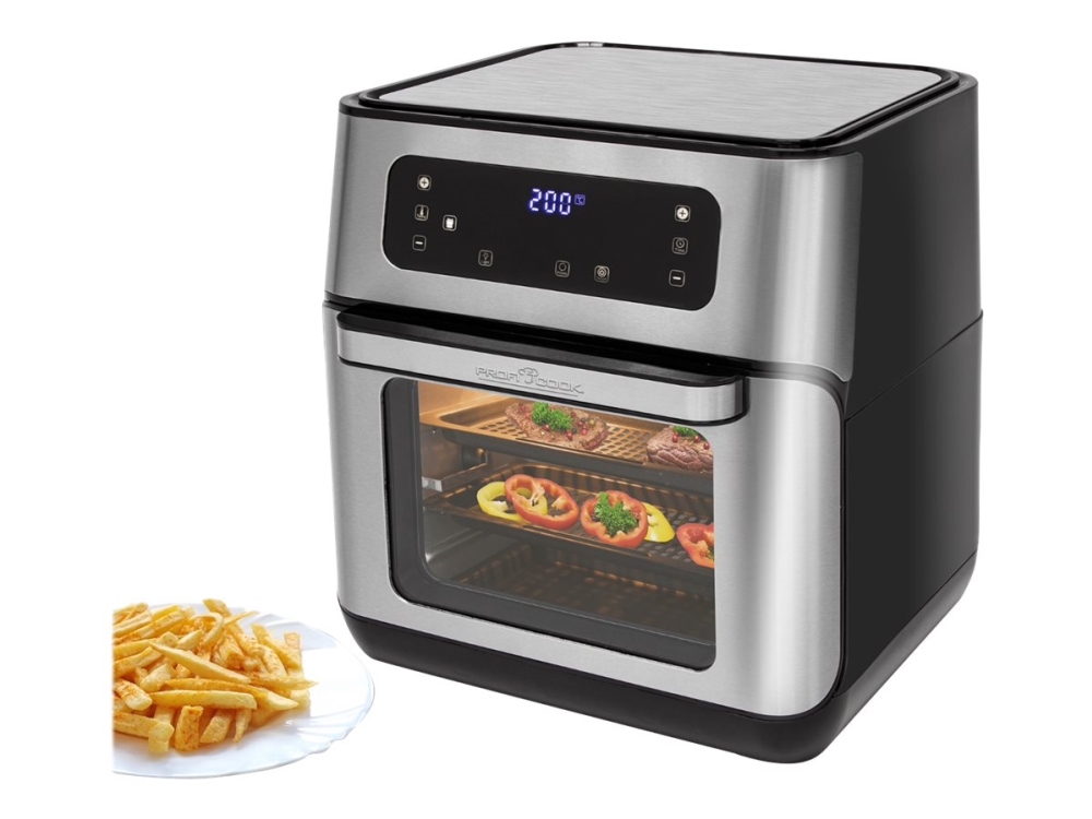 Proficook Pc-Fr 1200 H Heißluftfritteuse 1500 W 11 L Edelstahl/Schwarz