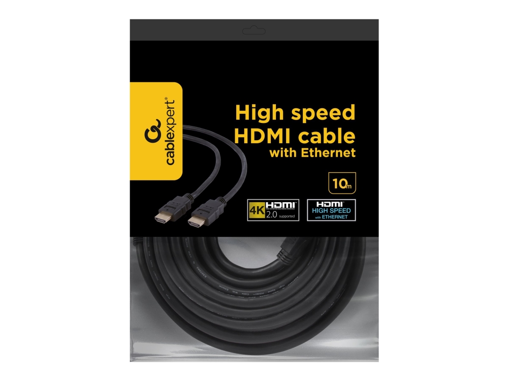 Gembird 10M Hdmi M/M Hdmi-Kabel Hdmi Type A (Standard) Sort