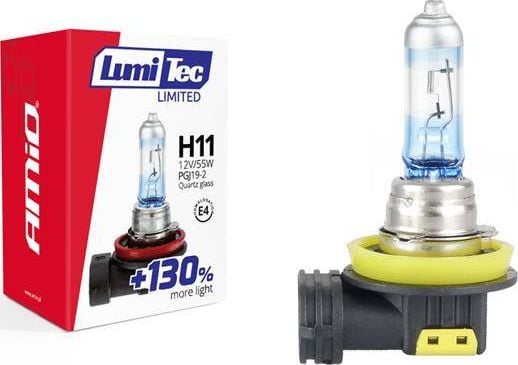 Amio H11 Halogenlampa 12V 55W Lumitec Limited +130%