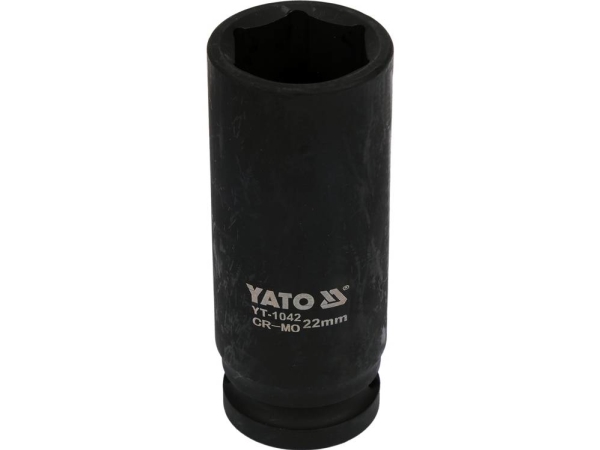 Yato YT-1042, Slaghylsa, Svart, 1/2, Metrisk, 22 mm, Krommolybden | Verktyg & Verkstad - Handverktyg - Övriga handverktyg | GameStuff