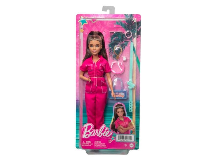 Mattel Puppe Brünett Mit Rosa Latzhose