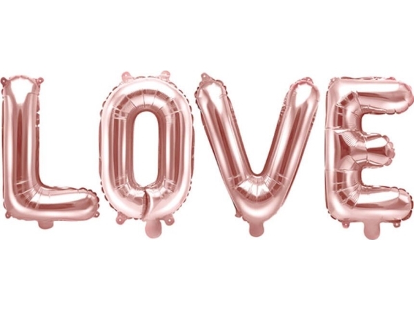 Folieballon Love Rose Gold