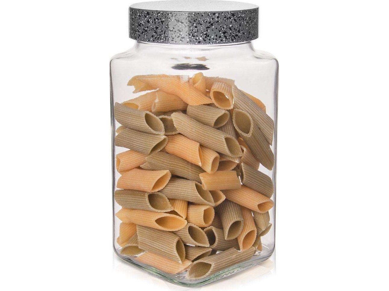 Woody/Kvadr(6) 2L Glas-Burka Med Vakuumlåg