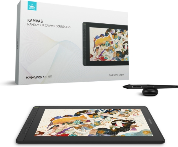 Grafiktablett Huion Kamvas 16 (2021) Mit Standfuß