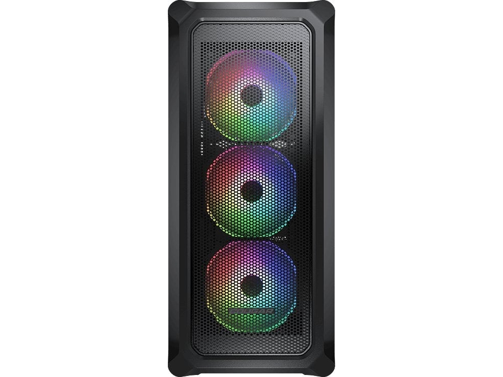 Cougar Gehäuse Midi-Tower Archon 2, Argb, Schwarz, Midi Tower, Pc, Schwarz, Atx, Micro Atx, Mini-Itx, Gehärtetes Glas, Gaming
