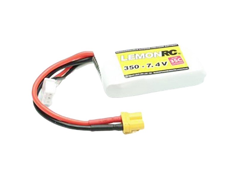 LemonRC Modelbyggeri-batteripakke (LiPo) 7.4 V 350 mAh Celletal: 2 35 C Softcase XT30