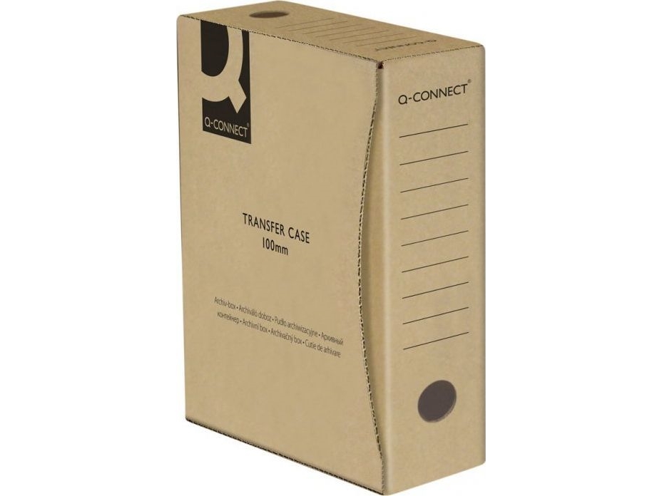 Q-Connect A4/100 mm, kartong | Arkivering - Arkiv box/mappar - Förvaringslåda | GameStuff