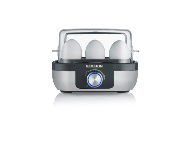 Severin EK 3169, 6 æg, Rustfrit stål, 0,7 m, Sort, Rustfrit stål, 420 W, 150 mm