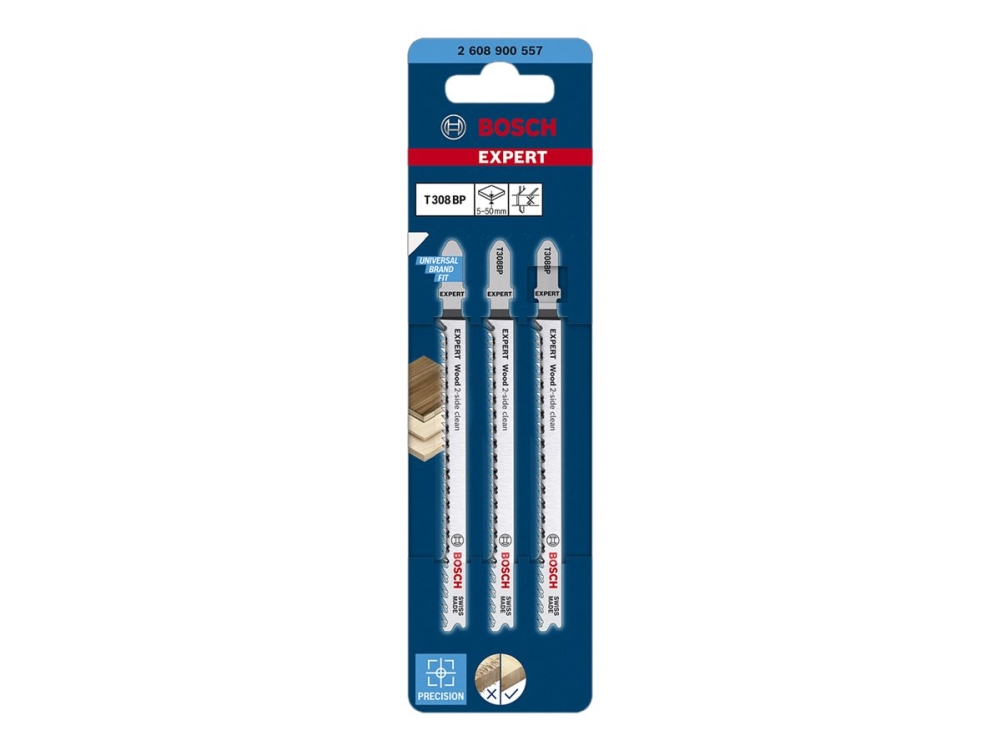 Bosch Stiksavklinge T308bp Holz 3 Stücke