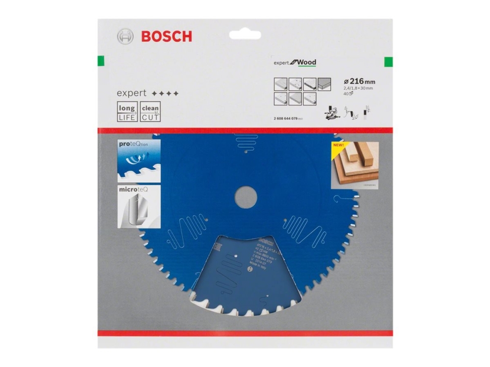Bosch RUNDSAVKLINGE 216X30X2,4MM 40T EXP WOOD