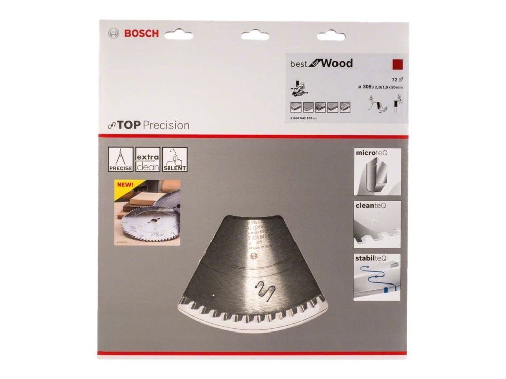 Bosch Rundsavklinge Top Prec 305X2,3X30mm 72T