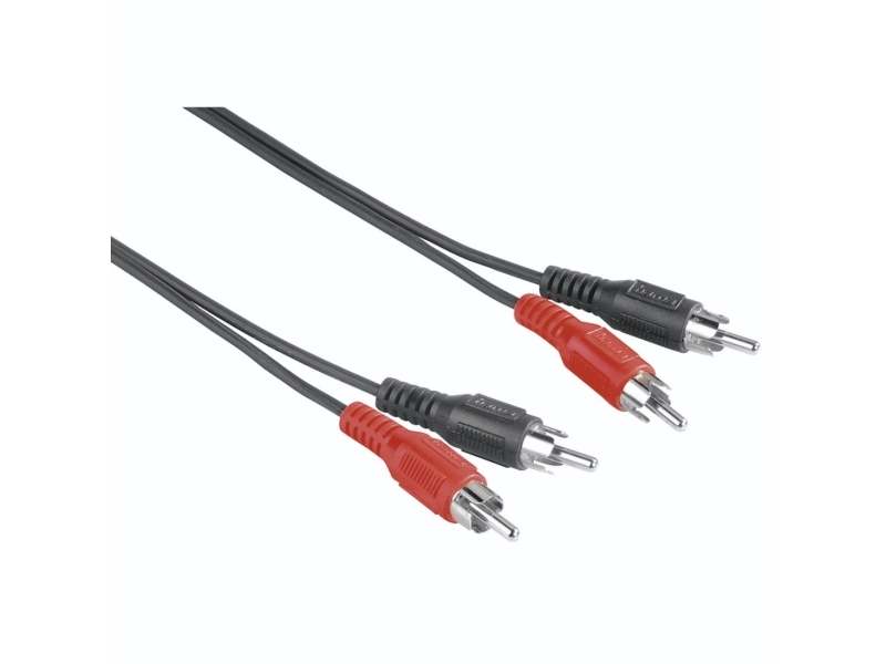 Hama 00205087, 2 X Rca, Hanstik, 2 X Rca, Hanstik, 5 M, Sort