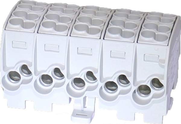 Simet Paskirstymo Blokas - Atšaka Al/Cu 80150 Simblock Pilkas Scb 25-5X 81500002