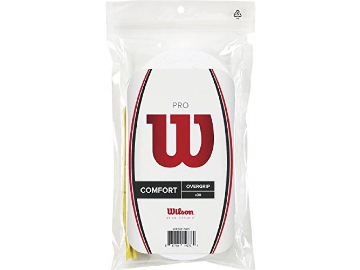 Wilson Sporting Goods Co. 0887768146764, Grepplinda, Tennis, Vit, Monokromatiskt, 30 styck | Sport & Träning - Sportutrustning - Tennis | GameStuff