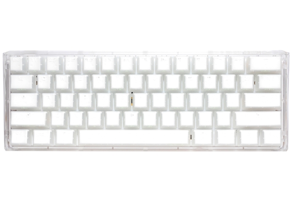 Ducky One 3 Aura White Mini, Ledningsført, Usb, Mekanisk, Qwerty, Rgb Led, Hvid