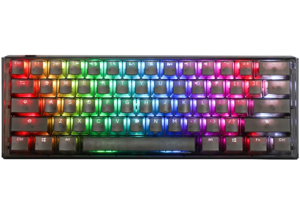 Ducky One 3 Aura Mini, Ledningsført, Usb, Mekanisk, Qwerty, Rgb Led, Sort