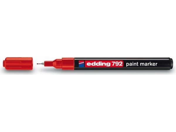 Edding Marker Edding 792 Lack. Roter Lackmarker – 792/002/Cz Ed