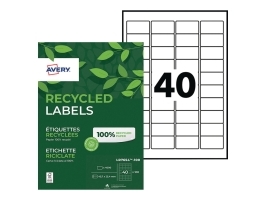 Etiketter, Avery LR7654, 45,7 x 25,4 mm, 40 pr. ark, 100 ark | Papper & Emballage - Märkning - Etiketter och Tejp | GameStuff