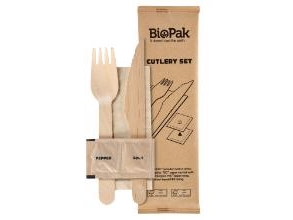 Besteckset Mit Messer/Gabel/Serviette/Salz/Pfeffer 250 Sets/Packung - (250 Sets Pro Packung)