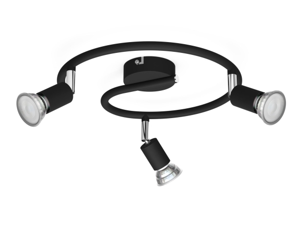 Philips Limbali lofts-/vægspot, 3x, Overflade spotlys, GU10, 3 pære(r ), 220-240 V, Sort