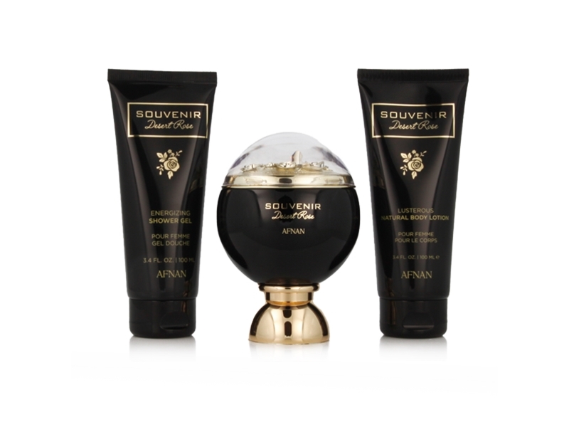 Afnan Souvenir Desert Rose Edp 100 Ml + Sg 100 Ml + Bl 100 Ml (Woman)