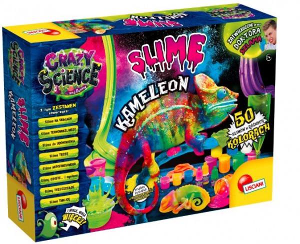 Lisciani Rinkinys „Crazy Science“ gleivių chameleonų rinkinys