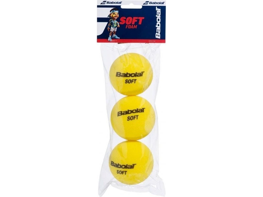 Junior Tennisbolde Babolat Soft Foam 3 Stk Gul 501058