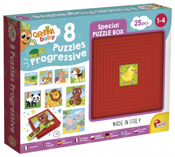 Lisciani Carotina Baby - Progressives Puzzle Tiere