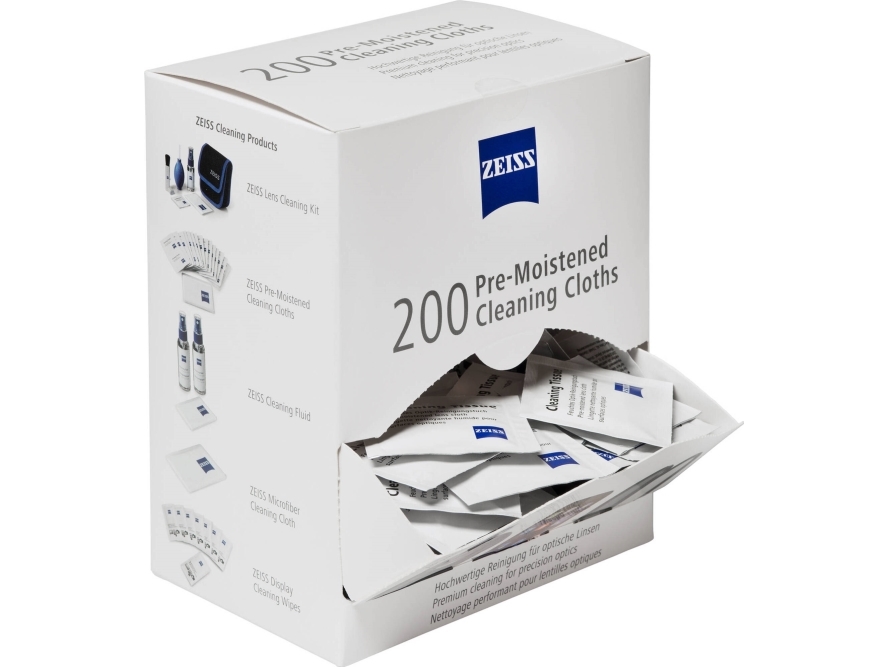 Linssin optiikan puhdistus Zeiss Pre-Moistened 200kpl.