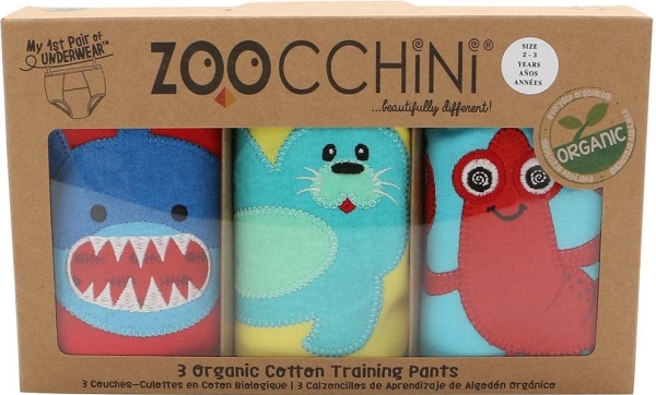 Billede af Zoocchini Ocean Pals Training Pants Size S, 3 Pcs, For Boys 2-3 Years