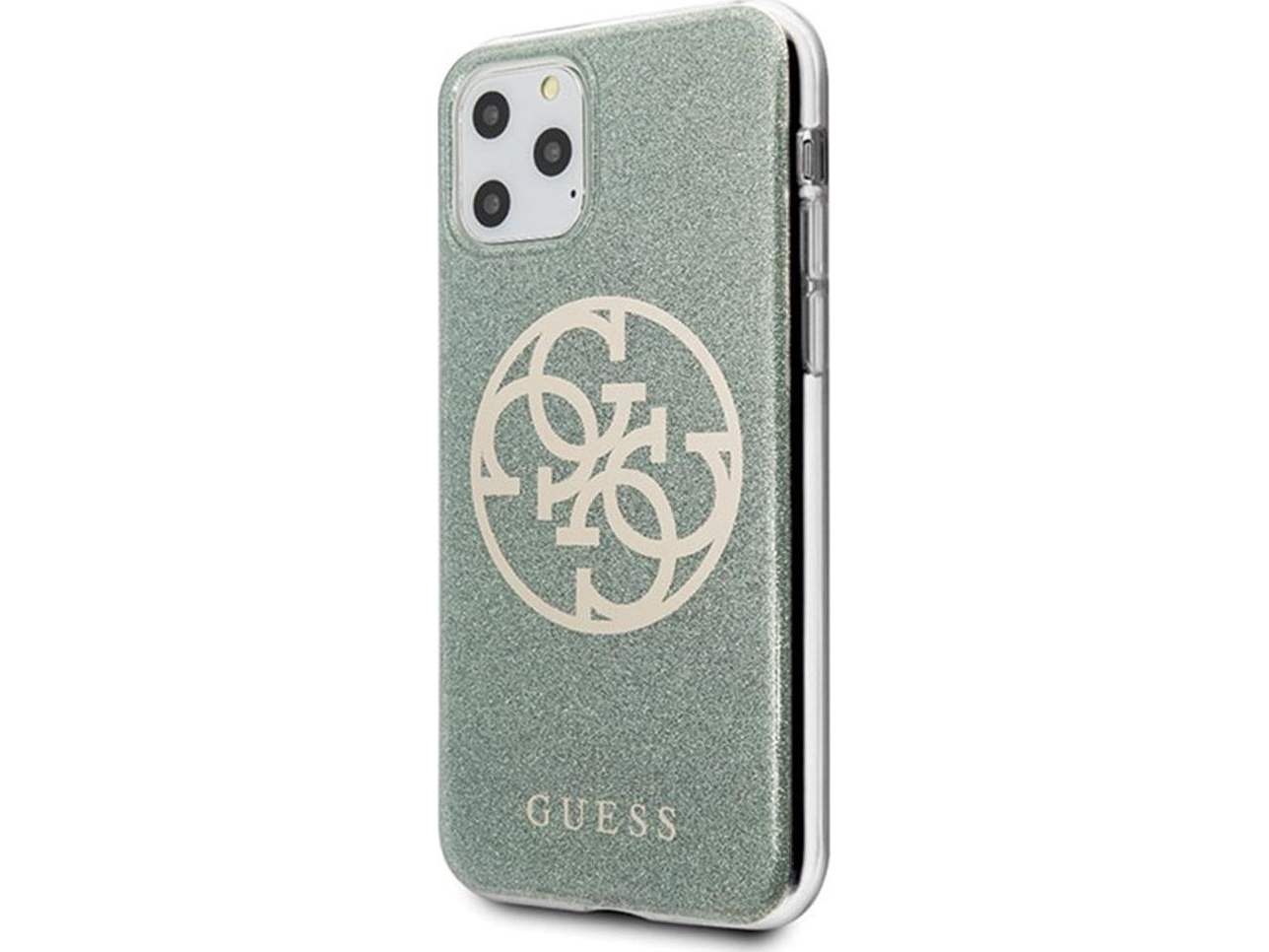 Guess Guhcn65pcuglka Iphone Pro Max Khaki Hard Case Circle Glitter