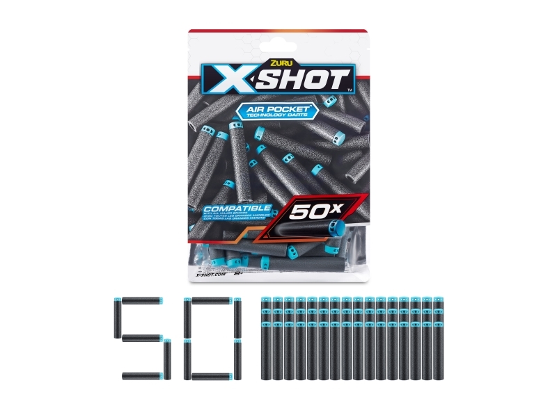 X Shot Excel 50pk Refill Darts Foilbag