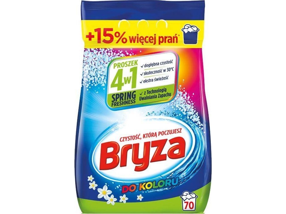 Bryza Spring Freshness Vaskepulver Til Farvet Tøj 4,55 Kg