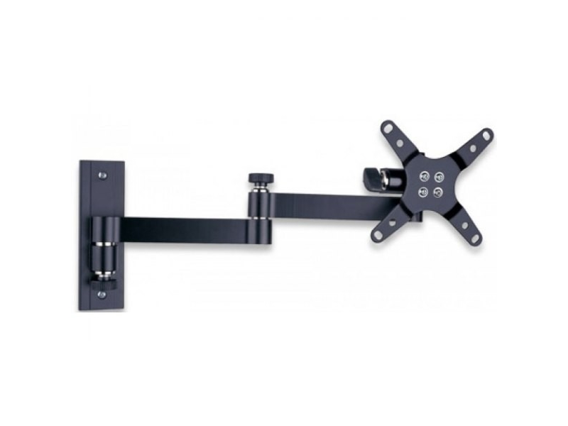 Techly Led 100 - Monteringssæt (Svingarmvægmontering) - For Lcd Tv - Sort - Skærmstørrelse: 13"-30" - Vægmonterbar