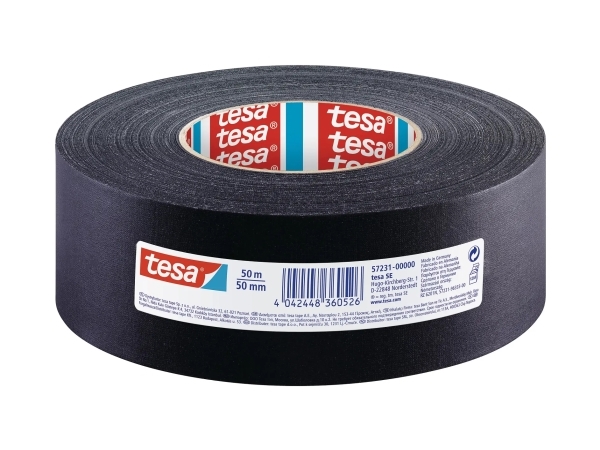 Lærredstape Tesa Extra Power Perfect, 19 Mm X 50 M, Sort