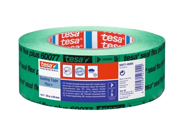 TESA Professional 60077, Metal, PVC, Træ, 25 m, 5 cm, 0,29 µm