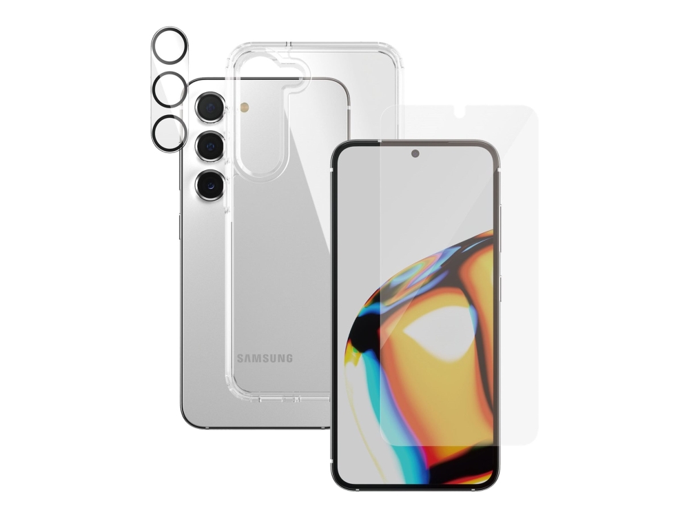 Panzerglass 3 I 1 Beskyttelsespakke Beskyttende Kasse Til Mobiltelefon Polykarbonat Termoplastisk Polyuretan Tpu For Samsung Galaxy S23