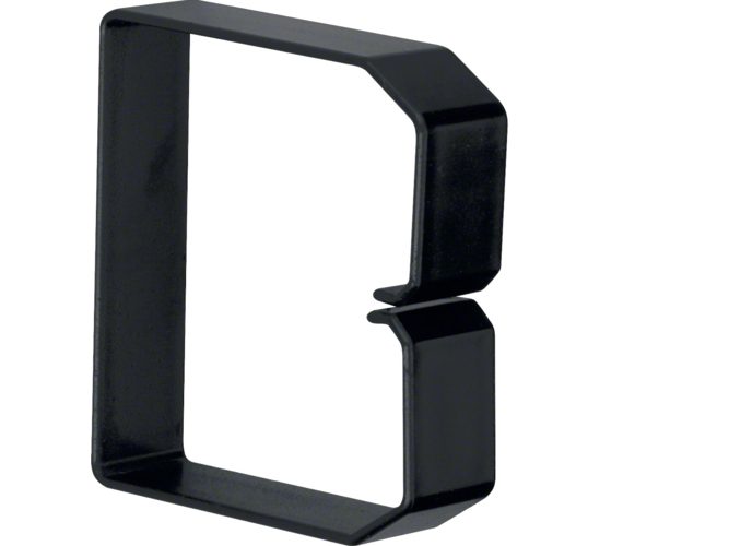 Hager B800803, Sort, Pvc