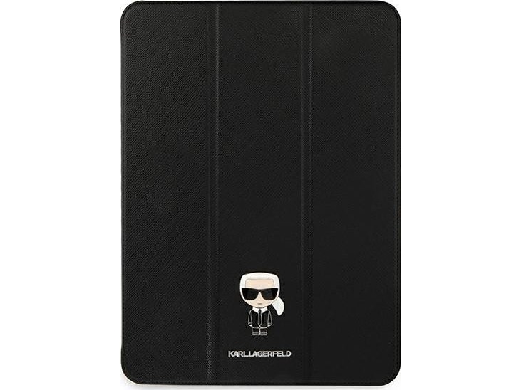 Karl Lagerfeld Saffiano Ikonic Karl Hülle Für Ipad 12,9&Quot Pro 2021 - Schwarz