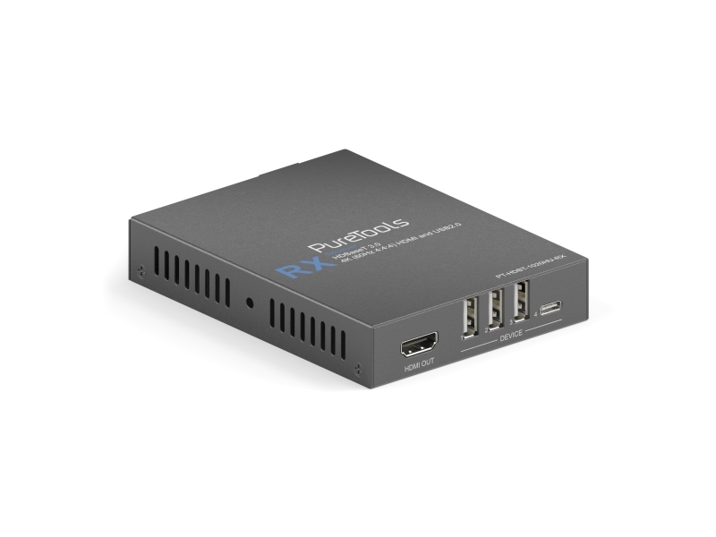 Puretools - Hdbaset Hdmi Und Usb2.0 Receiver - Hdbaset 3.0 - 4K (60Hz 4:4:4:4) Hdmi Und Usb 2.0