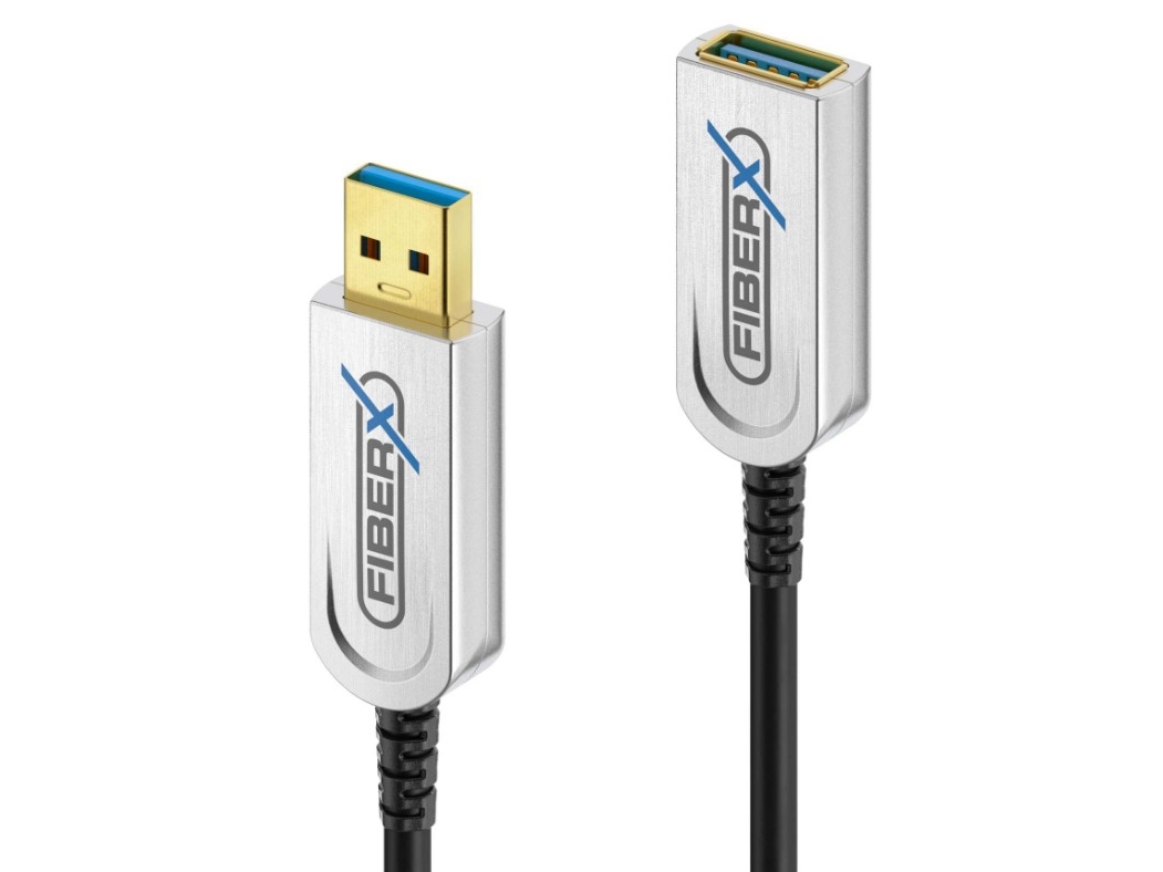 Fiberx Fx-I650-015, 15 M, Usb A, Usb A, Usb 3.2 Gen 1 (3.1 Gen 1), 10 Gbit/S, Schwarz, Silber