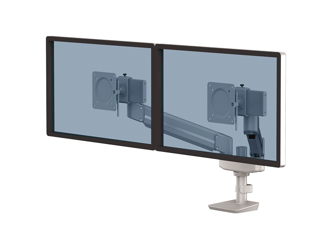 Fellowes Tallo 8613201, Clamp/Grommet, 9 Kg, 101,6 Cm (40"), 100 X 100 Mm, Höhenverstellung, Silber