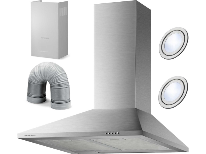 60 cm dūmtraukio gartraukis Berdsen BT-213 INOX