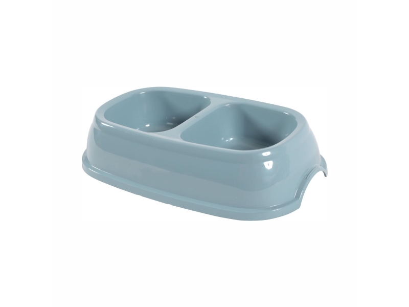 ZOLUX bowl BREAK 13 double anti-slip plastic 0.2l + 0.2l blue (574355BAC) | Trädgården - Terrass - Trädgårdsmöbler | GameStuff