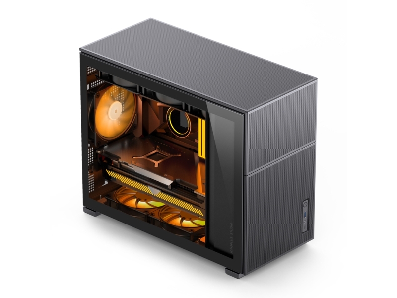 Jonsbo D31 MESH mATX-väska, härdat glas - svart | Datorkomponenter - Datorchassin & Tilbeör | GameStuff