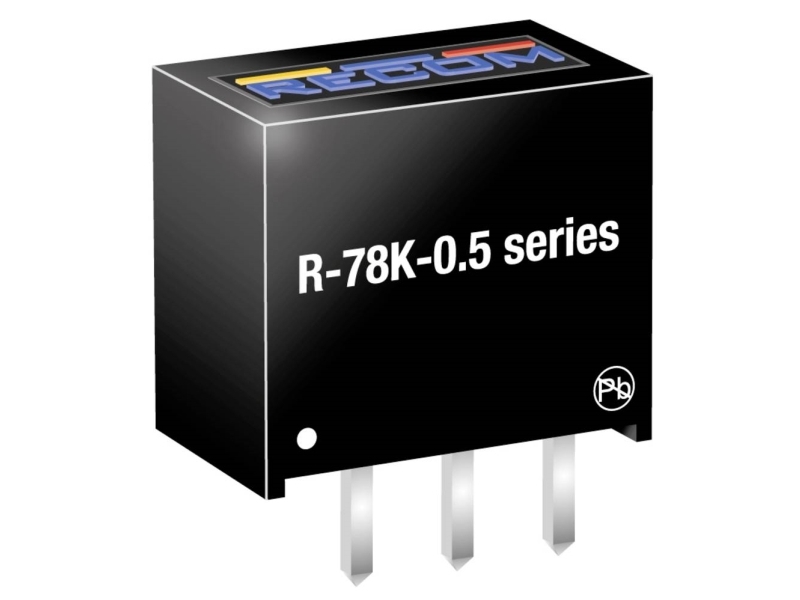 RECOM R-78K1.5-0.5 DC/DC-bilomformer 1.5 V 0.5 A 0.75 W Indhold 1 stk